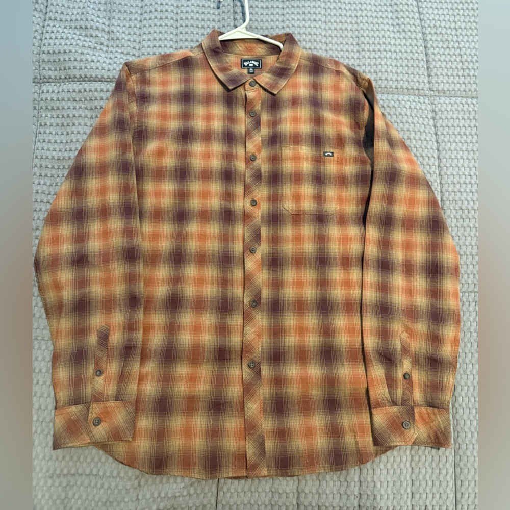 Billabong Plaid Button-Up Shirt XL Heavyweight